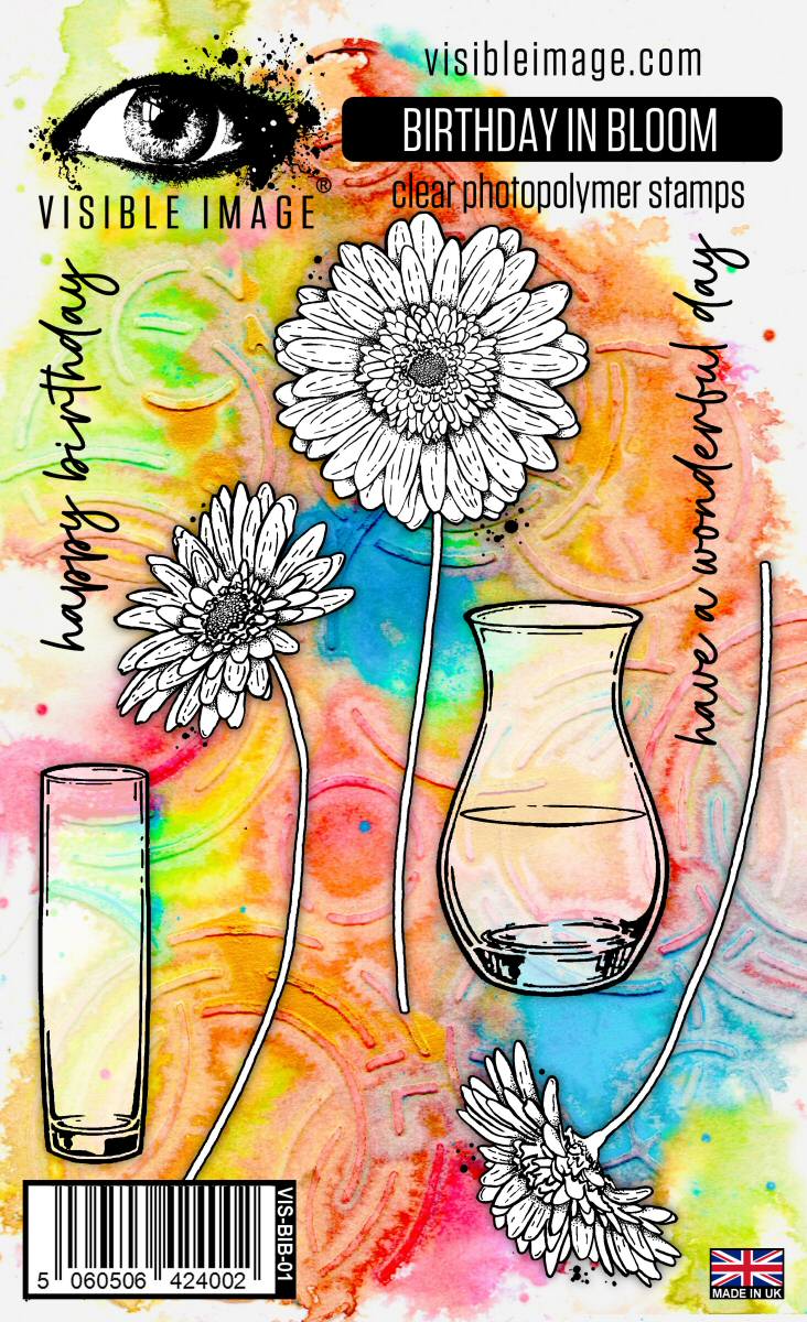 Visible Image Birthday In Bloom - A6 Stamp Set