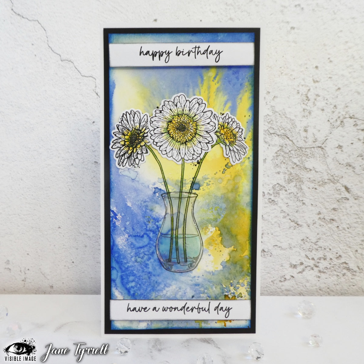 Visible Image Birthday In Bloom - A6 Stamp Set