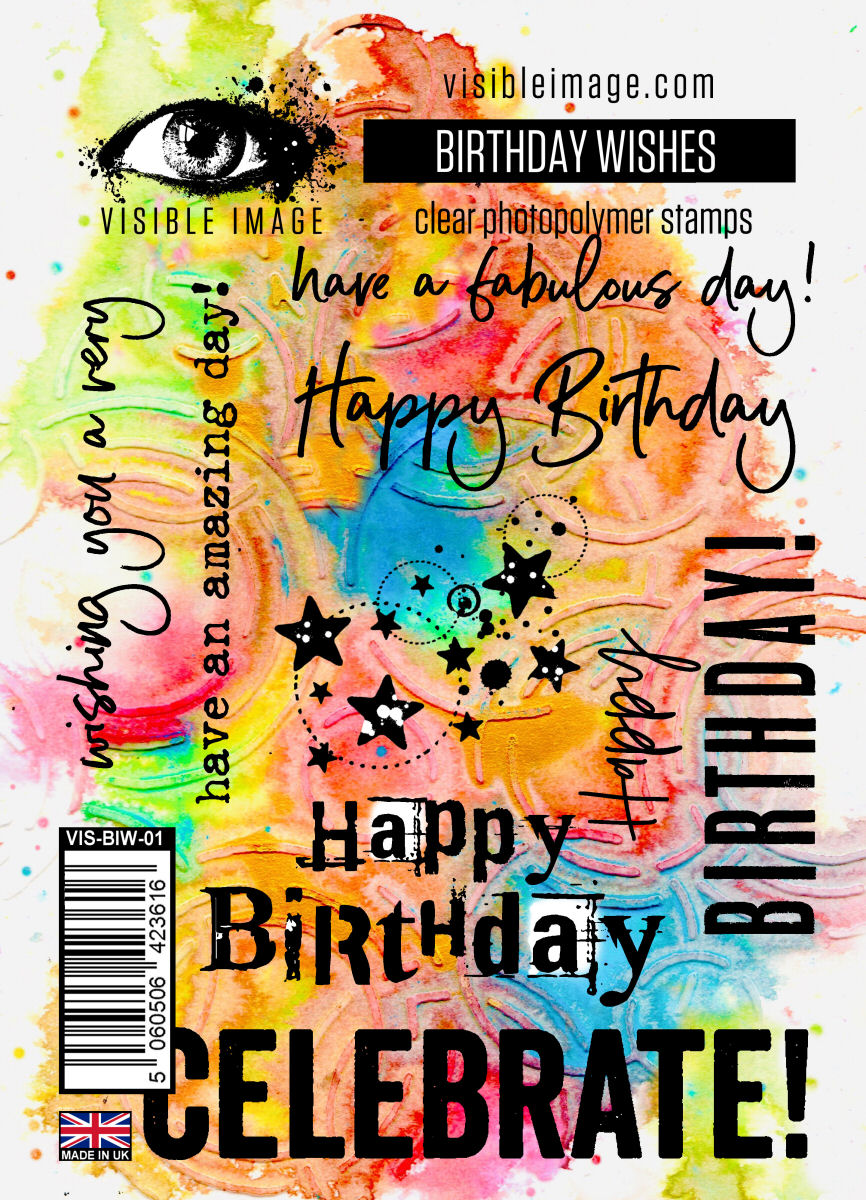 Visible Image Birthday Wishes - A6 Stamp Set