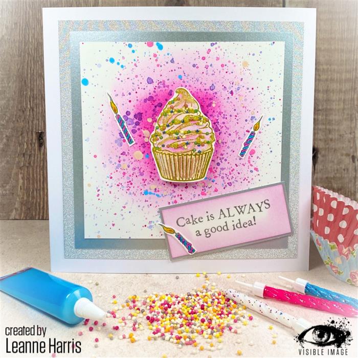 Visible Image Blow Out The Candles - A6 Stamp Set