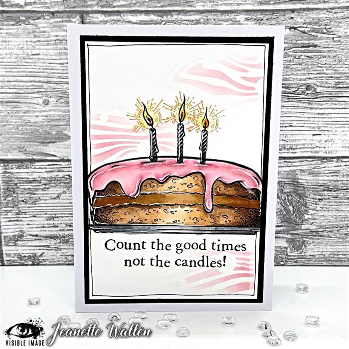 Visible Image Blow Out The Candles - A6 Stamp Set