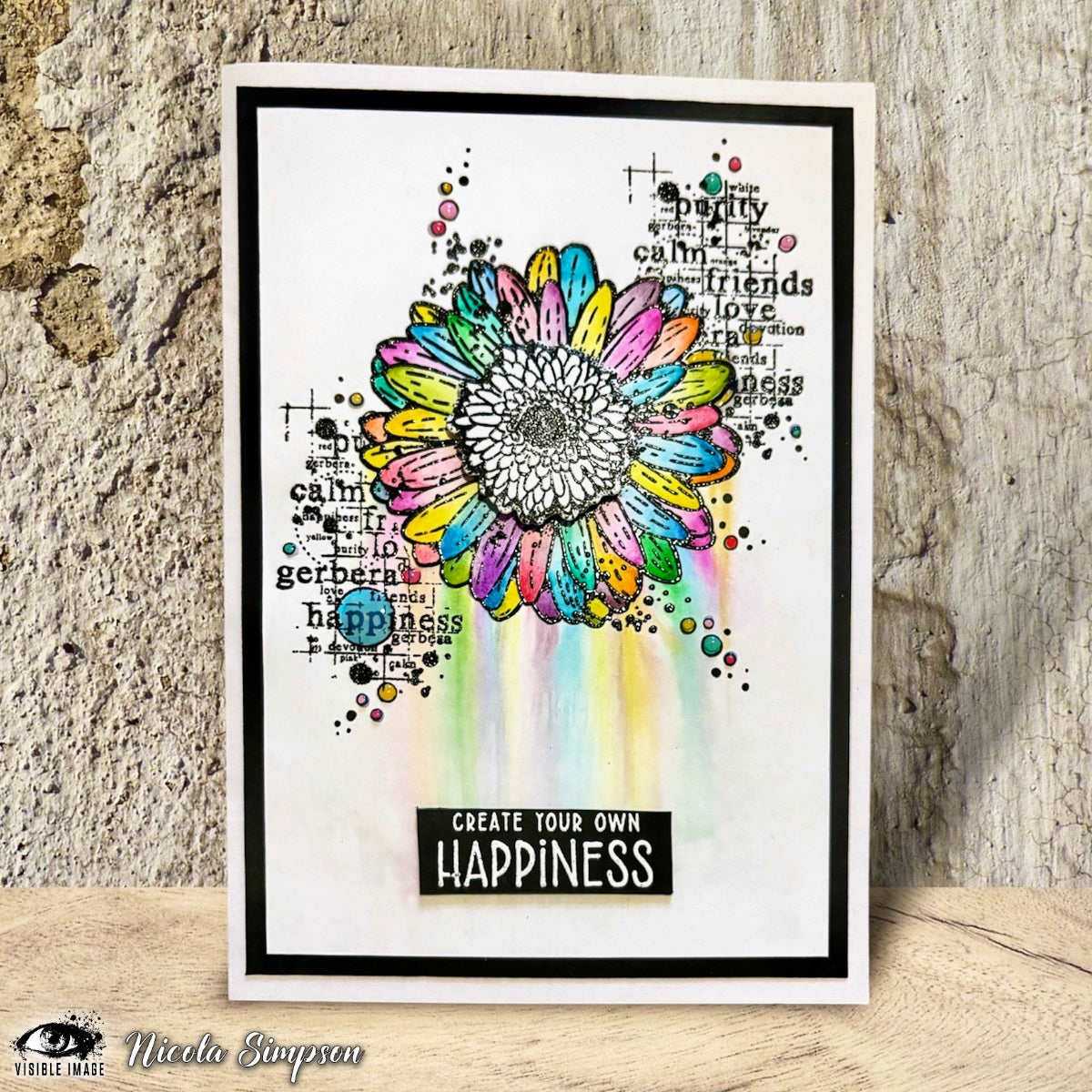 Visible Image Create Happiness - A6 Stamp Set