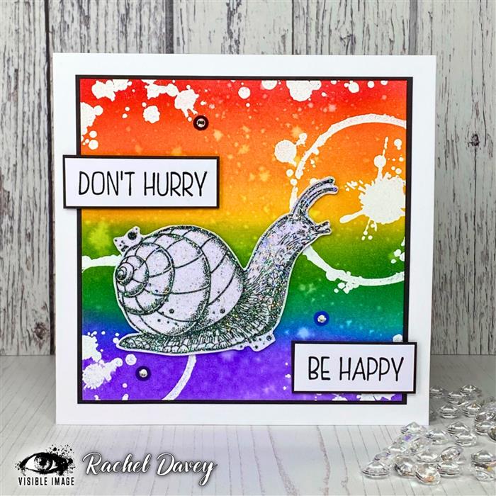 Visible Image Don't Hurry Be Happy - A7 Stamp Set