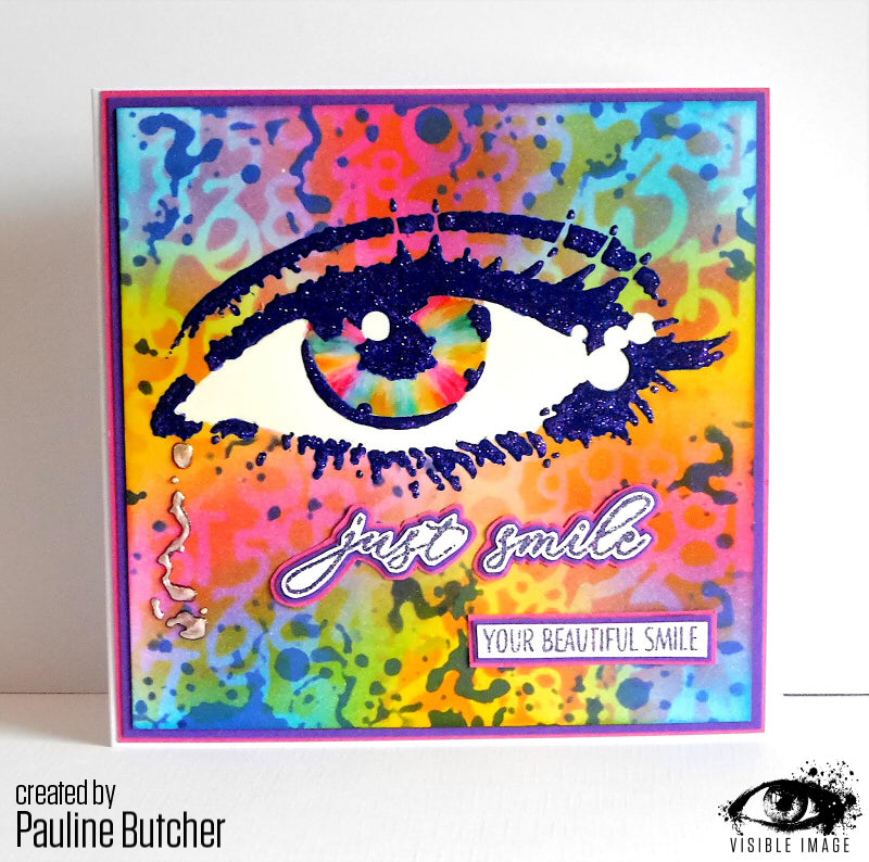 Visible Image Eye Contact Stencil - 6 x 6