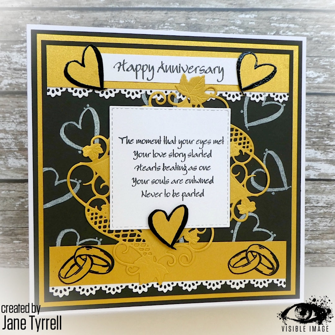 Visible Image Happy Anniversary - A7 Stamp Set