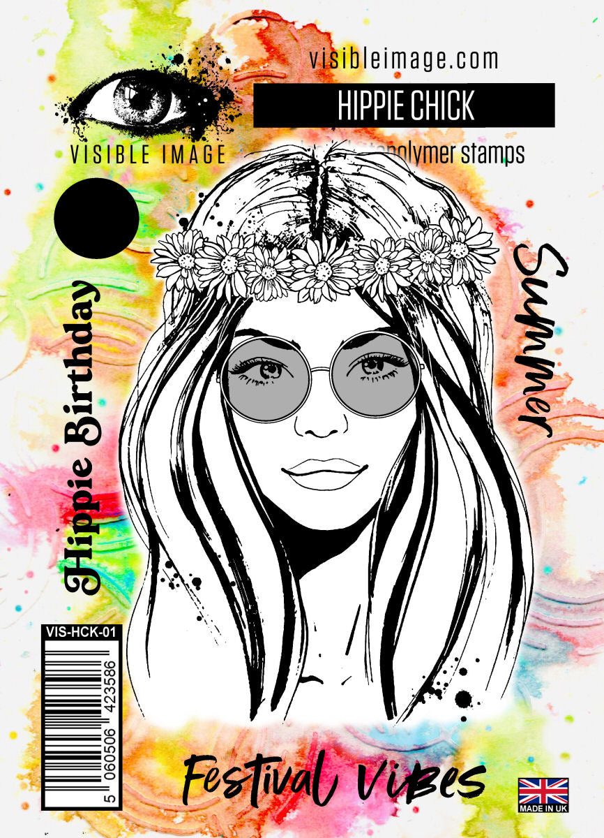 Visible Image Hippie Chick - A6 Stamp Set