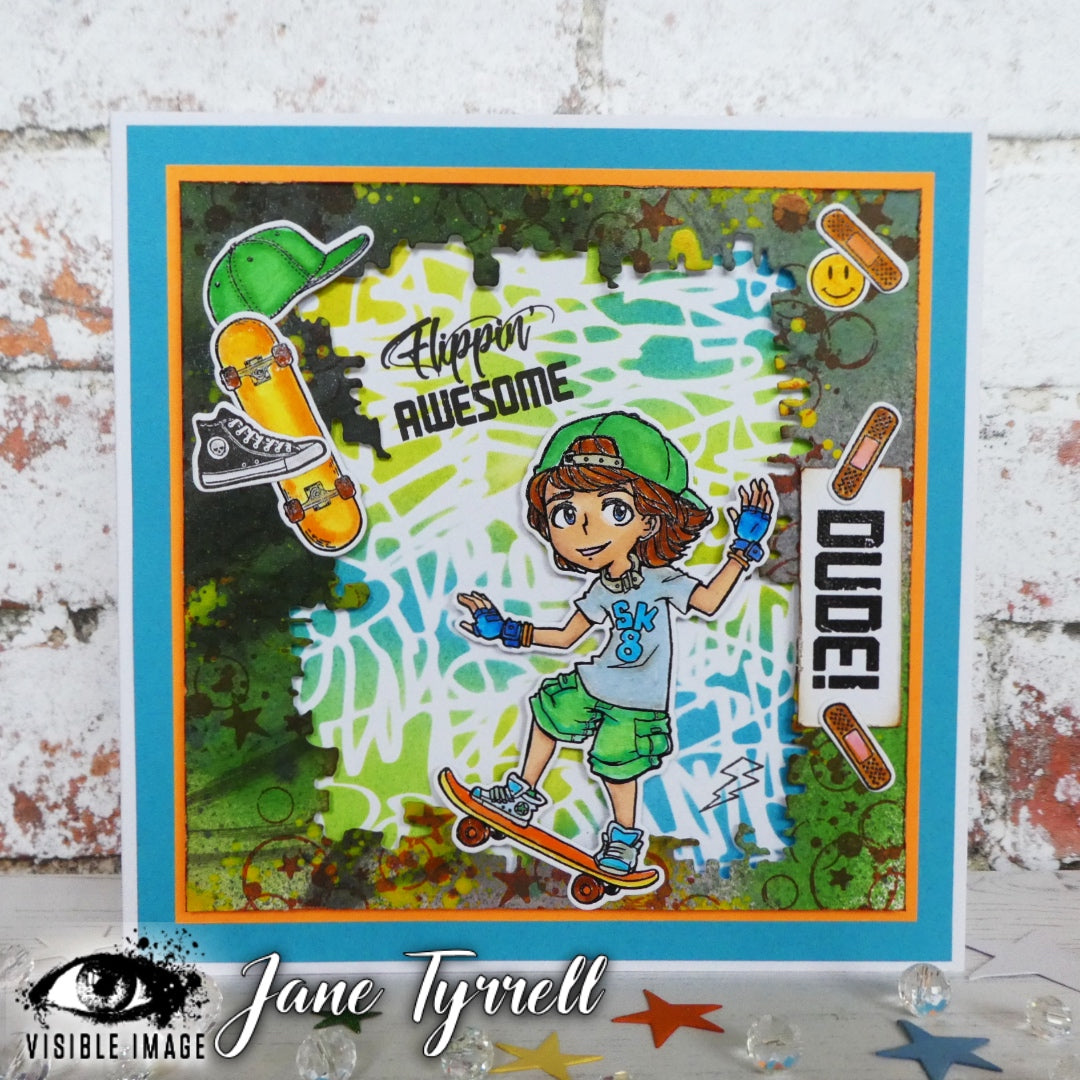 Visible Image Jake Skates - A6 Stamp Set