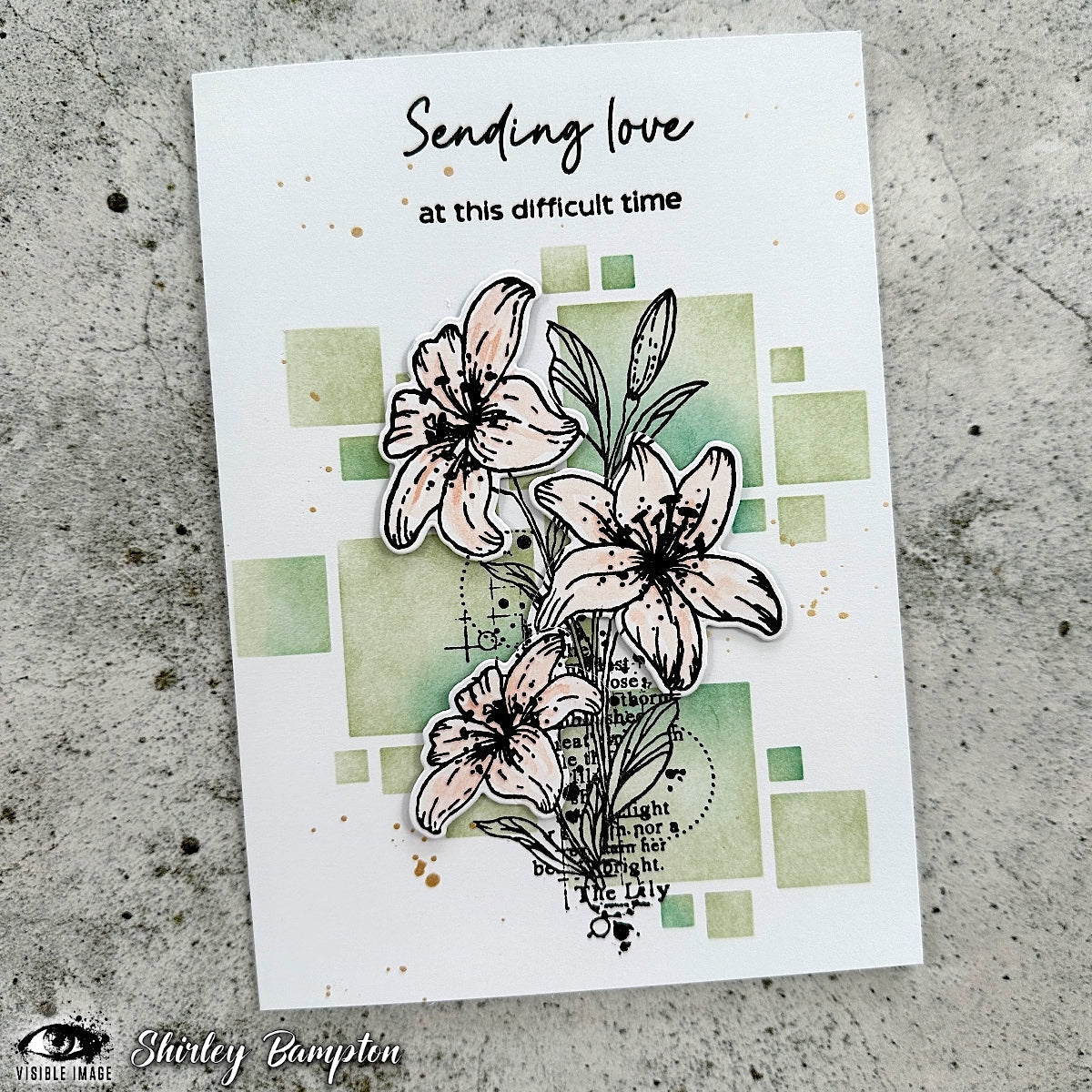 Visible Image Lilies With Love Co-ordinating Dies