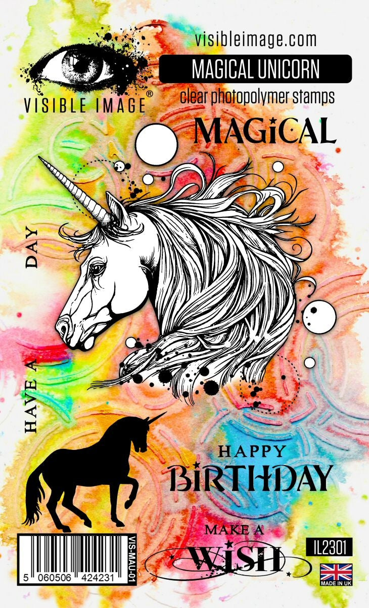 Visible Image Magical Unicorn - A6 Stamp Set