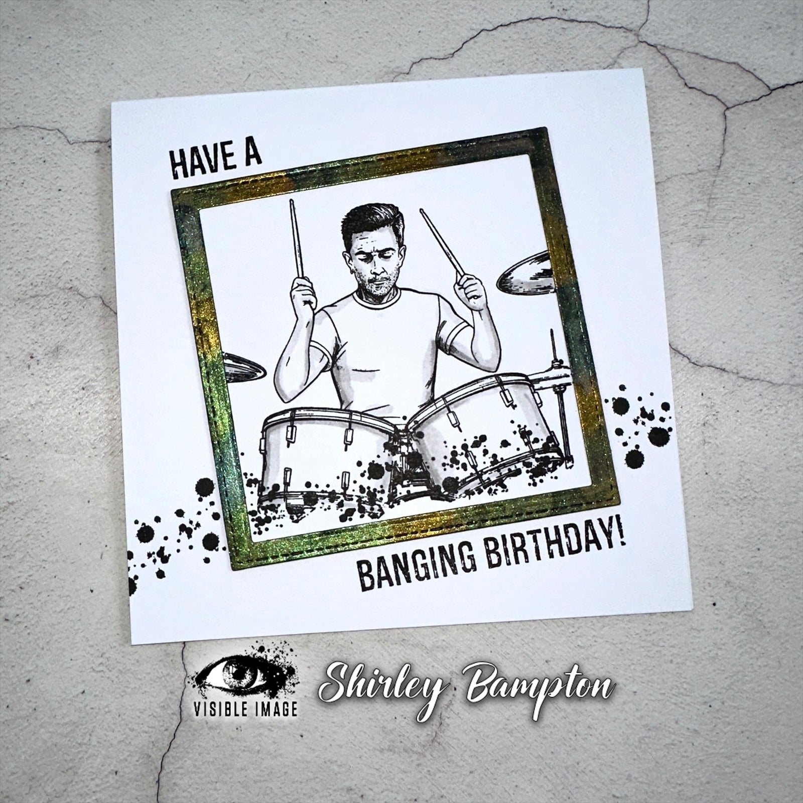 Visible Image Make Some Noise 4 in x 6 in Stamp Set