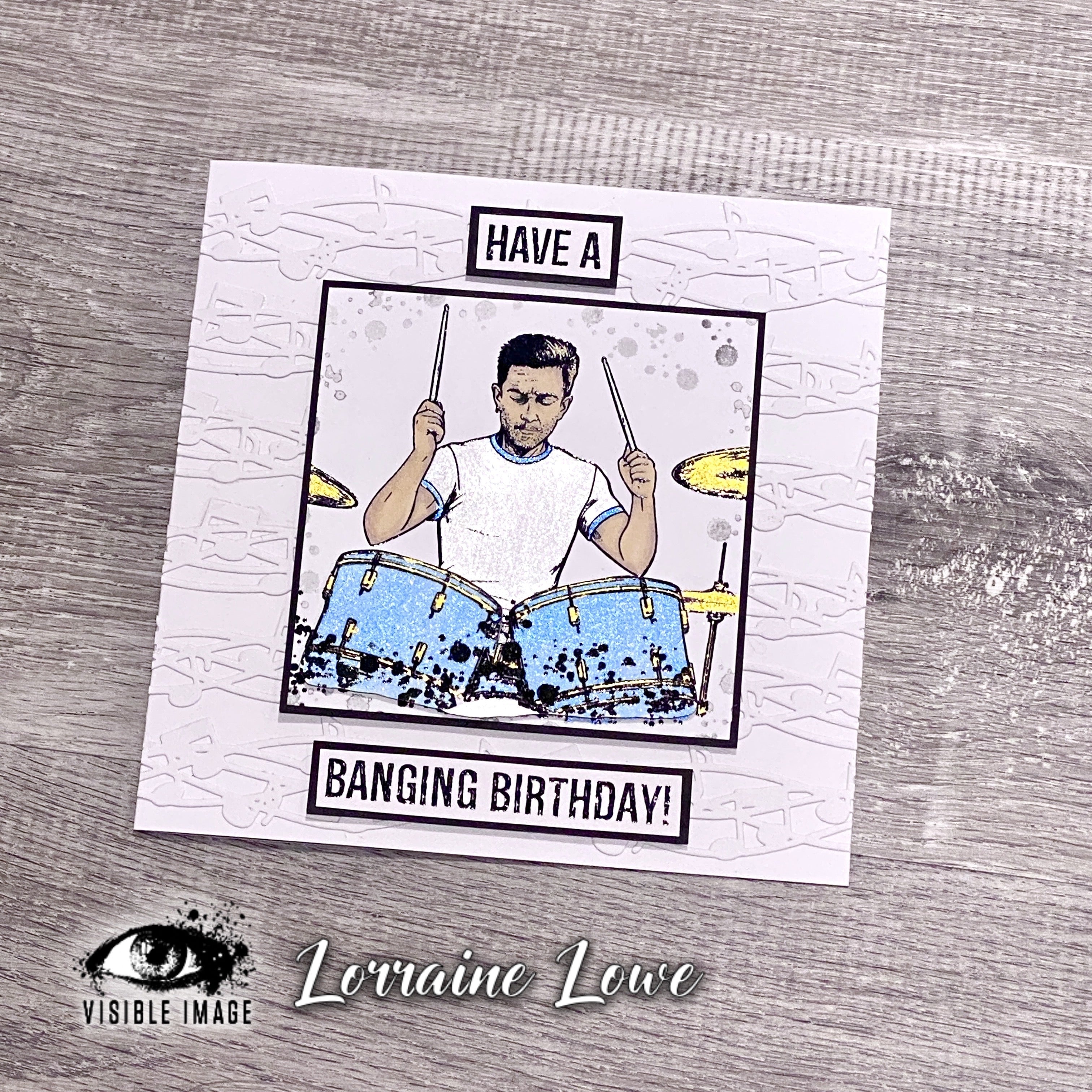 Visible Image Make Some Noise 4 in x 6 in Stamp Set