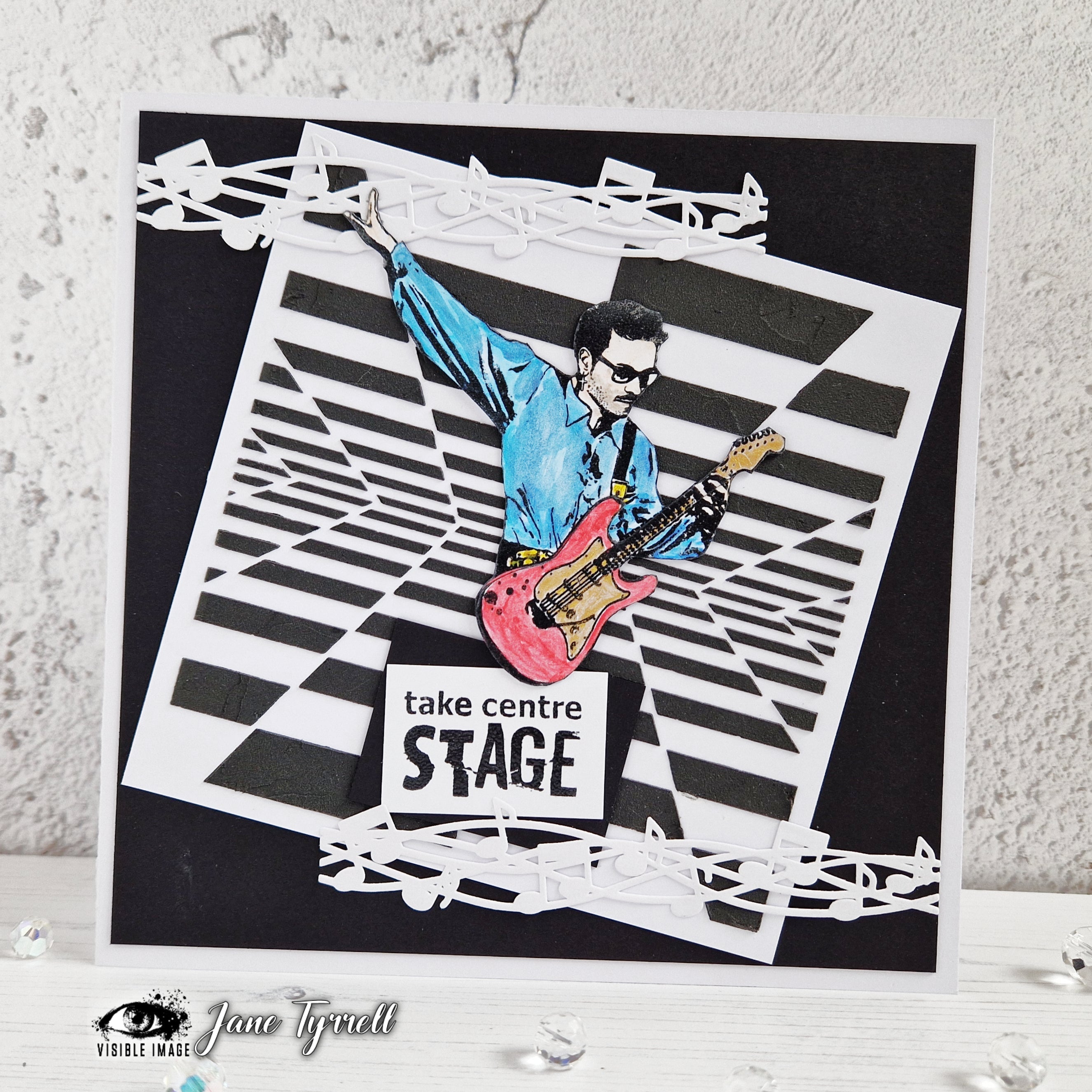 Visible Image Rock Star 4 in x 6 in Stamp Set