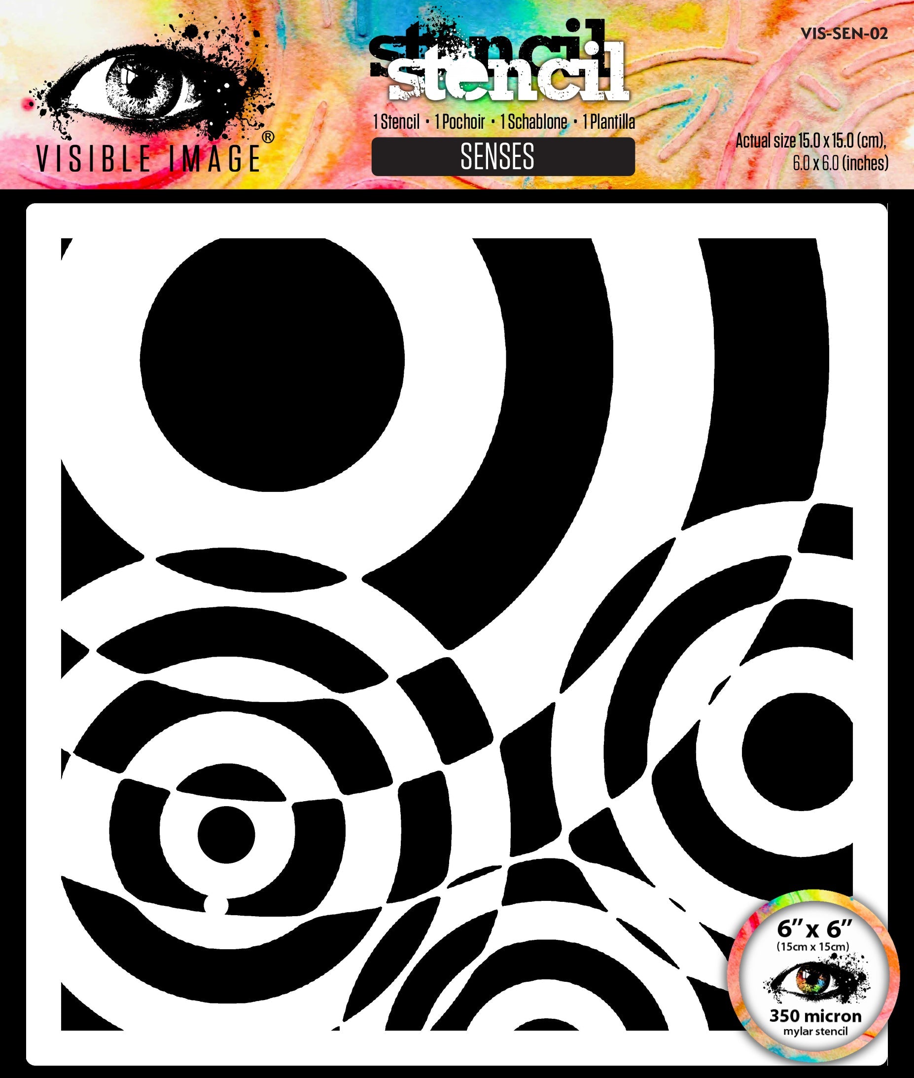 Visible Image Senses 6 in x 6 in Stencil