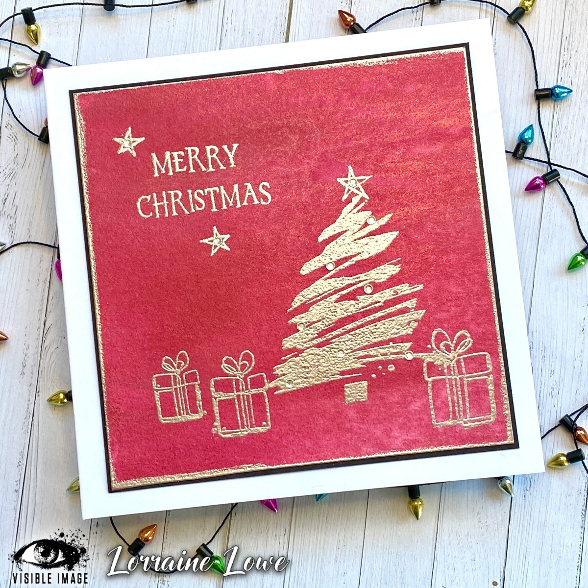 Visible Image Sketched Christmas Trees - A6 Stamp Set