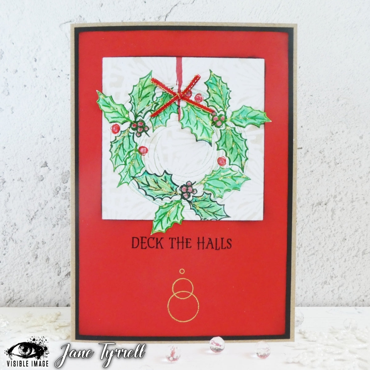 Visible Image Sketched Holly - A6 Stamp Set