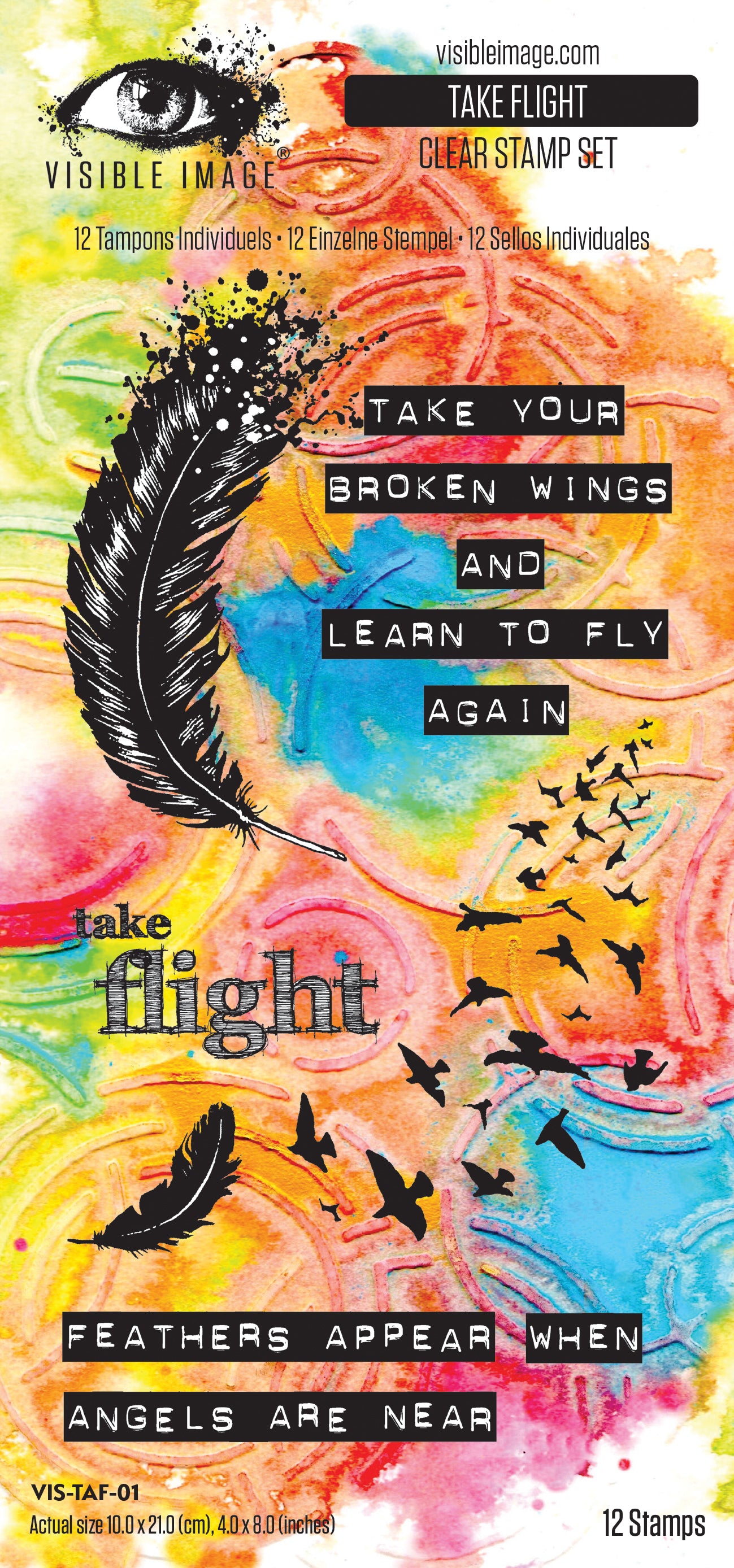 Visible Image Take Flight 4in x 8in Stamp Set