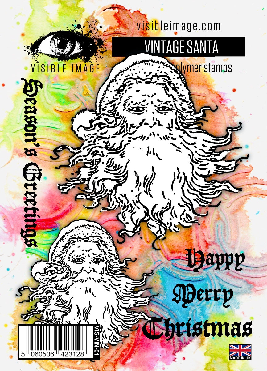 Visible Image Vintage Santa - A6 Stamp Set