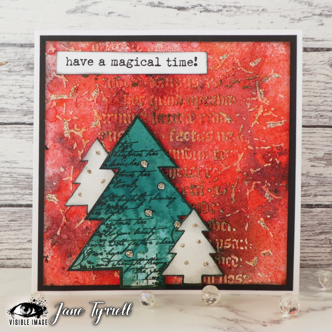 Visible Image Ye Olde Christmas Stencil - 6 x 6