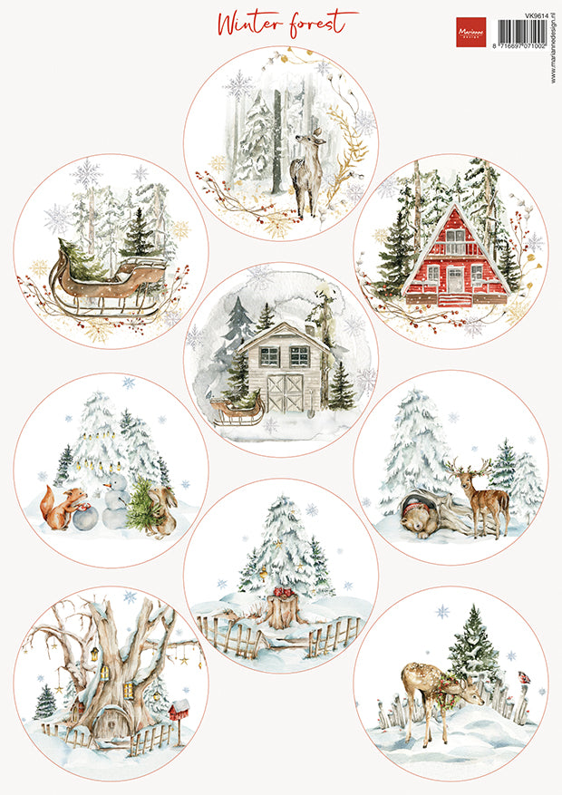 Marianne Design Cutting Sheet - Winter Forest