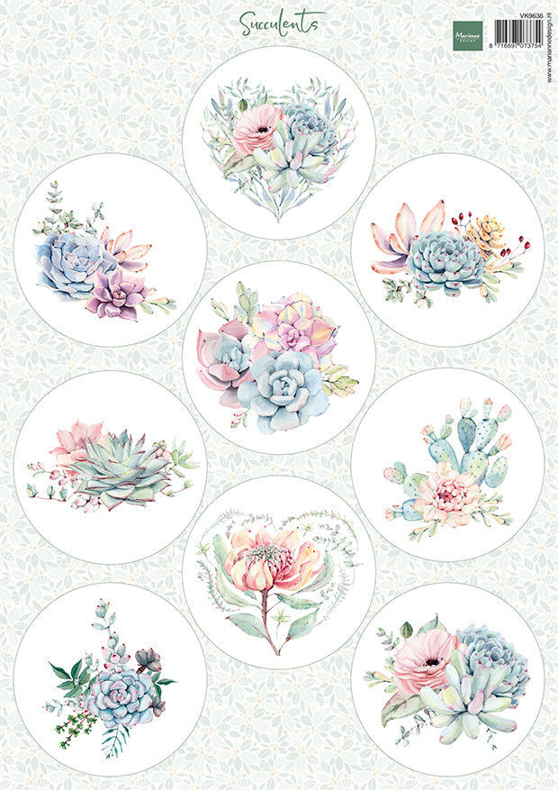 Marianne Design Succulents - Cutting Sheet