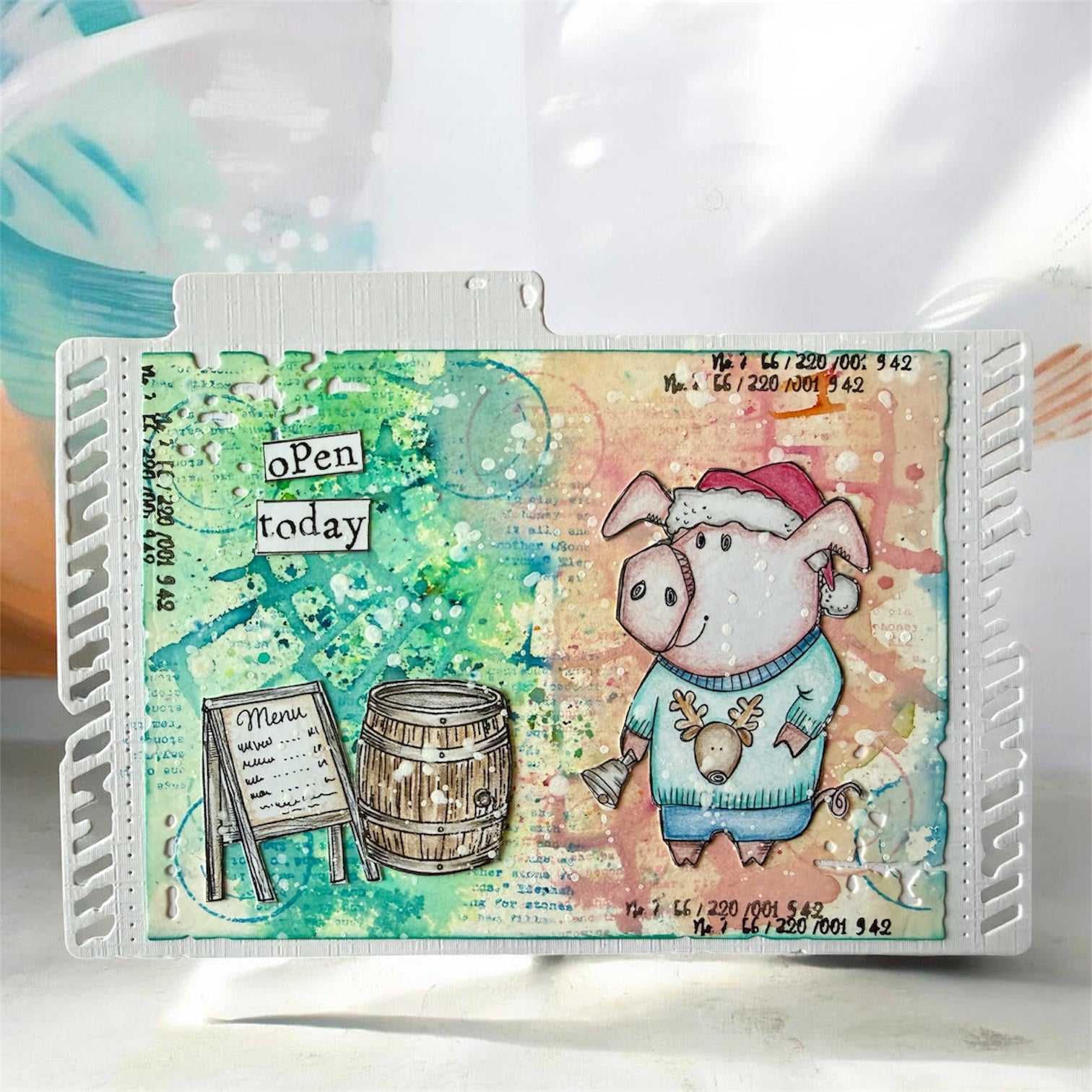 AALL and Create - A7 Stamp Set - Holiday Pigs