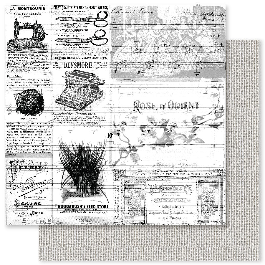 Vintage Backgrounds 1.0  B 12x12 Paper (12pc Bulk Pack) 32367