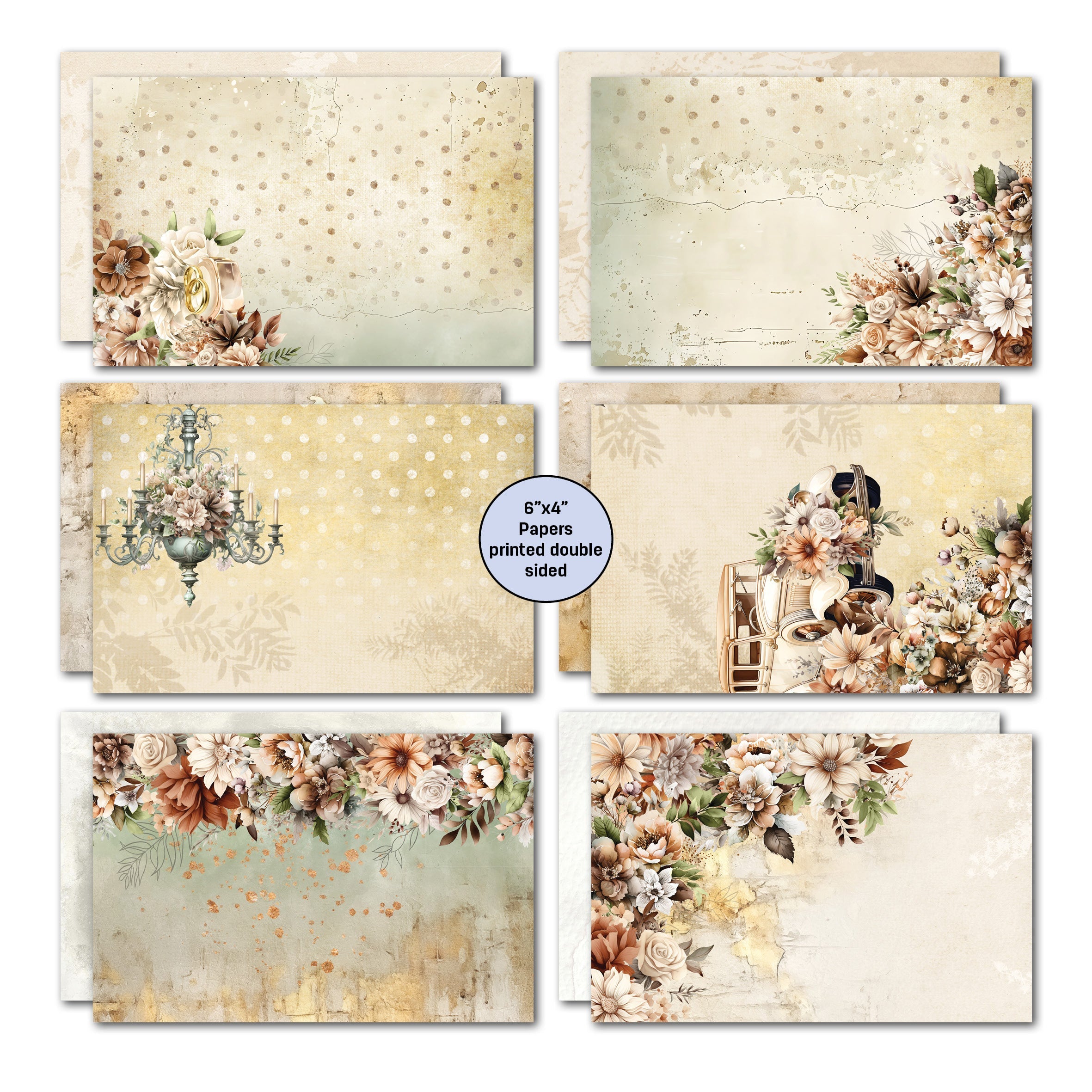 3Quarter Designs Wedded Bliss 6x4 Card Pack