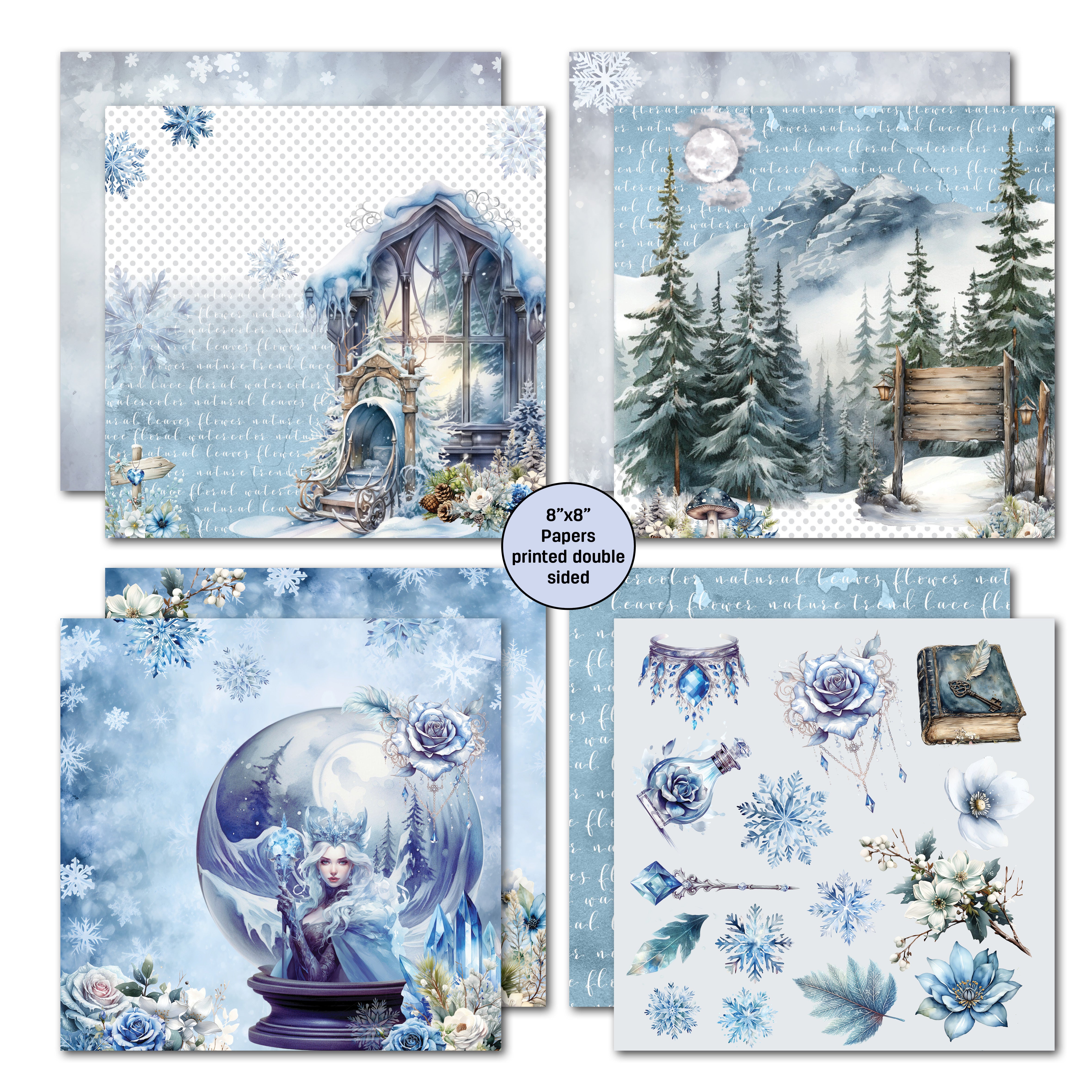 3Quarter Designs Winter Chronicles 8x8 Paper Pack