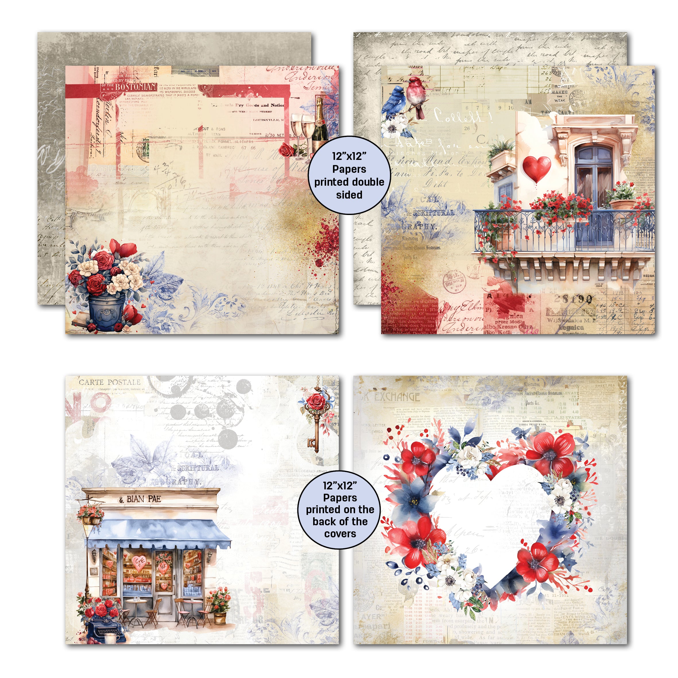 3Quarter Designs Love You 12x12 Scrapbook Collection