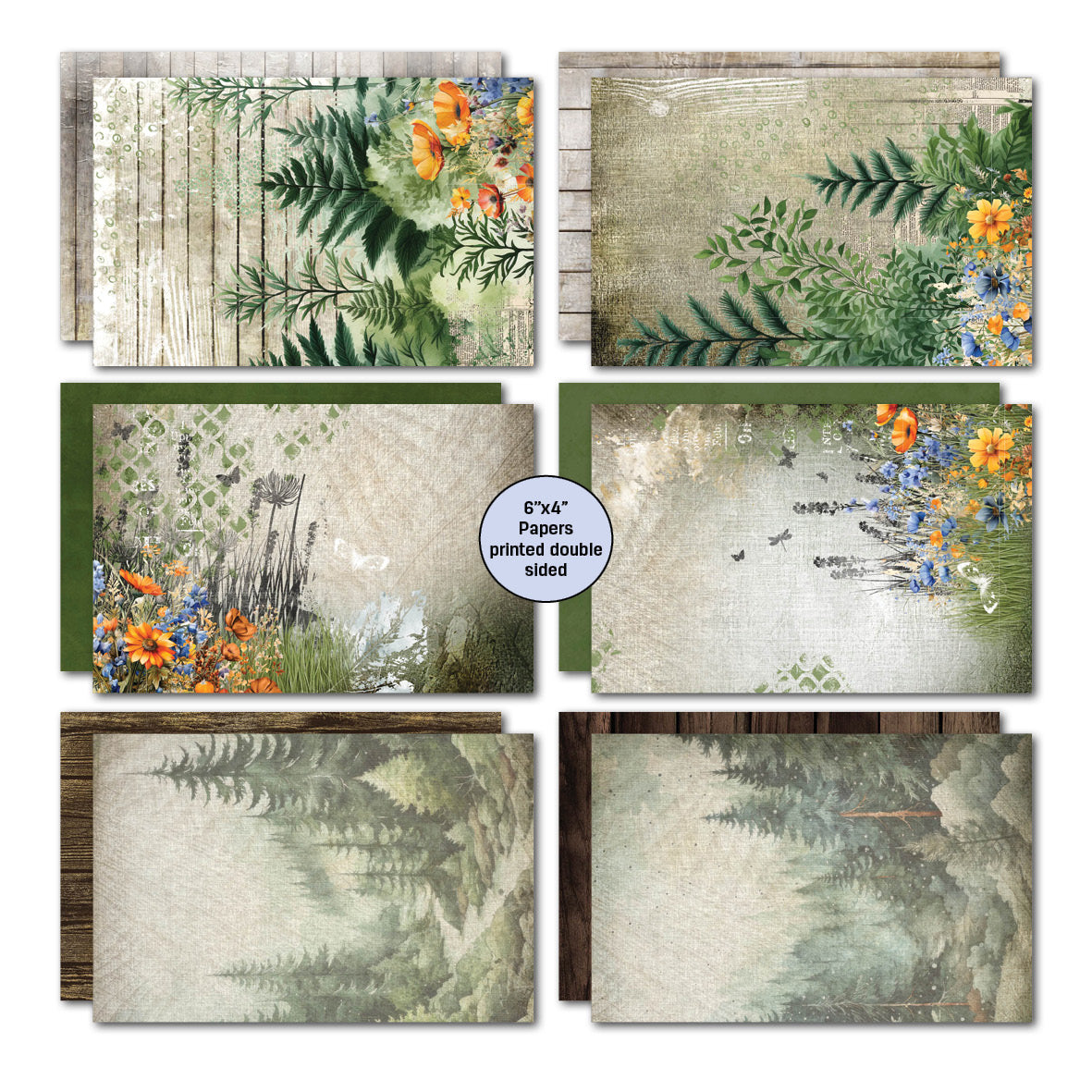 3Quarter Designs Idyllic Woods 6x4 Card Pack