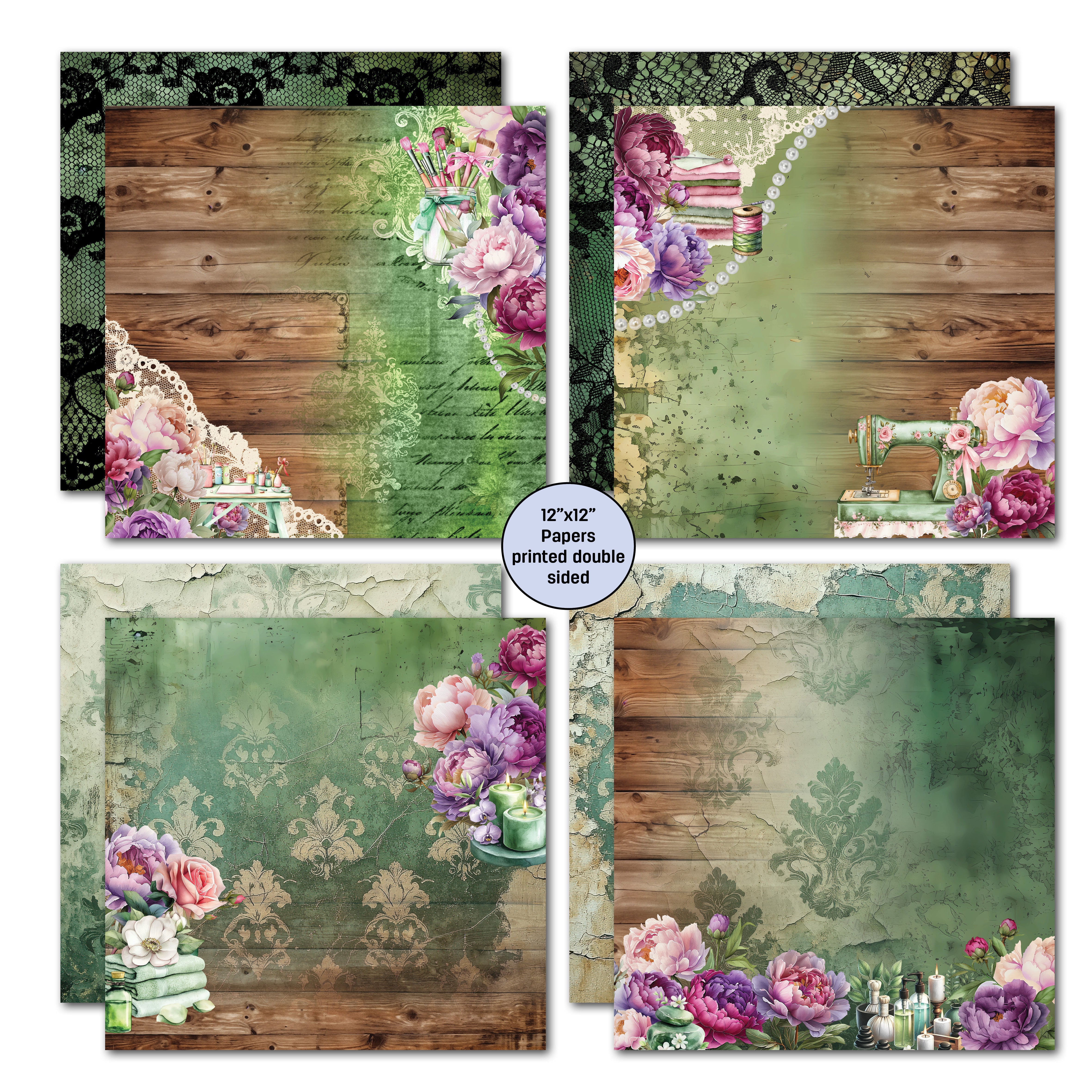 3Quarter Designs Girls Weekend 12x12 Design Paper & Diecuts Set