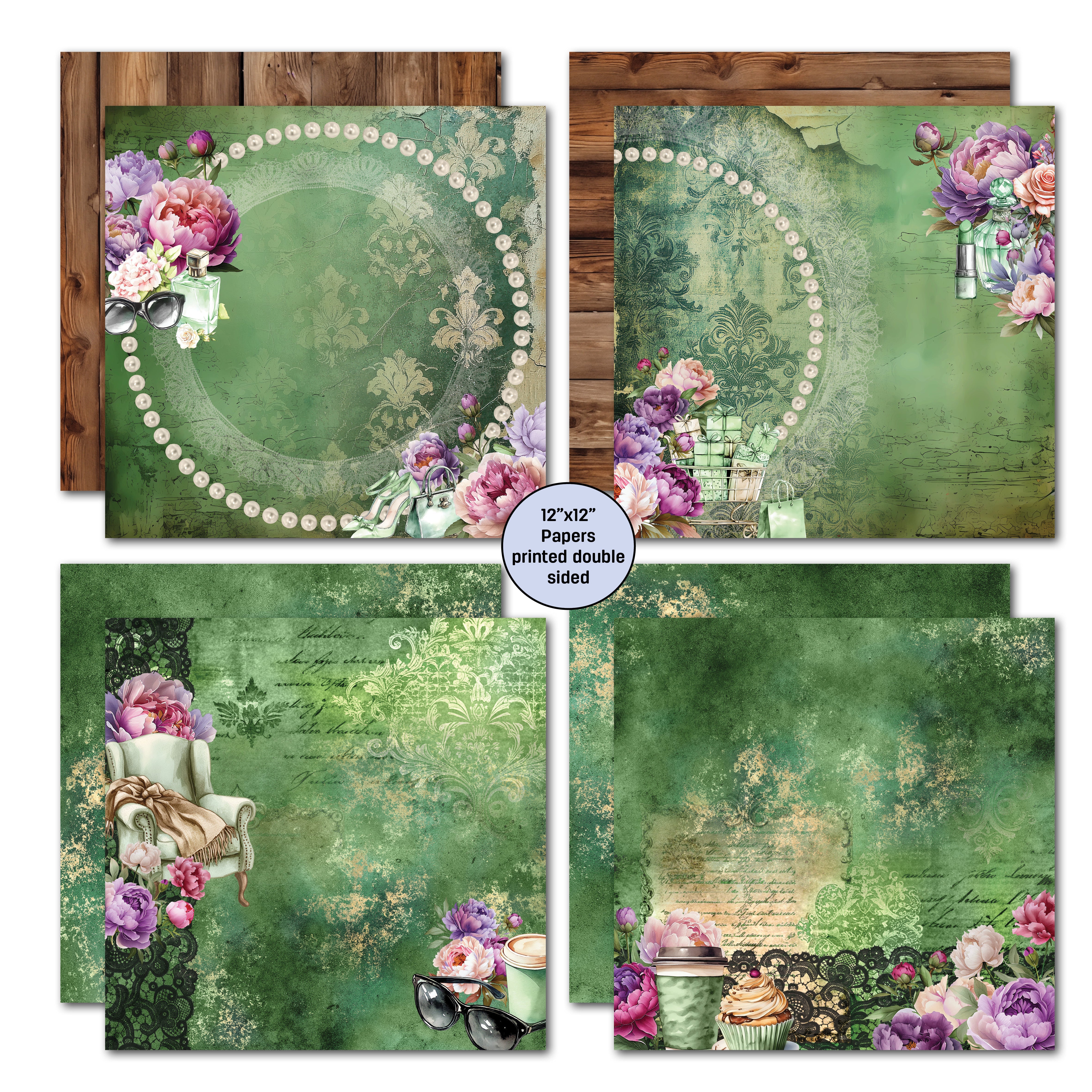 3Quarter Designs Girls Weekend 12x12 Design Paper & Diecuts Set