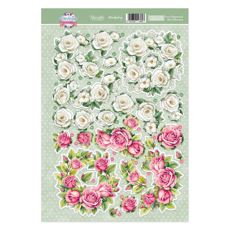 Ivory Elegance & Blush Blossoms