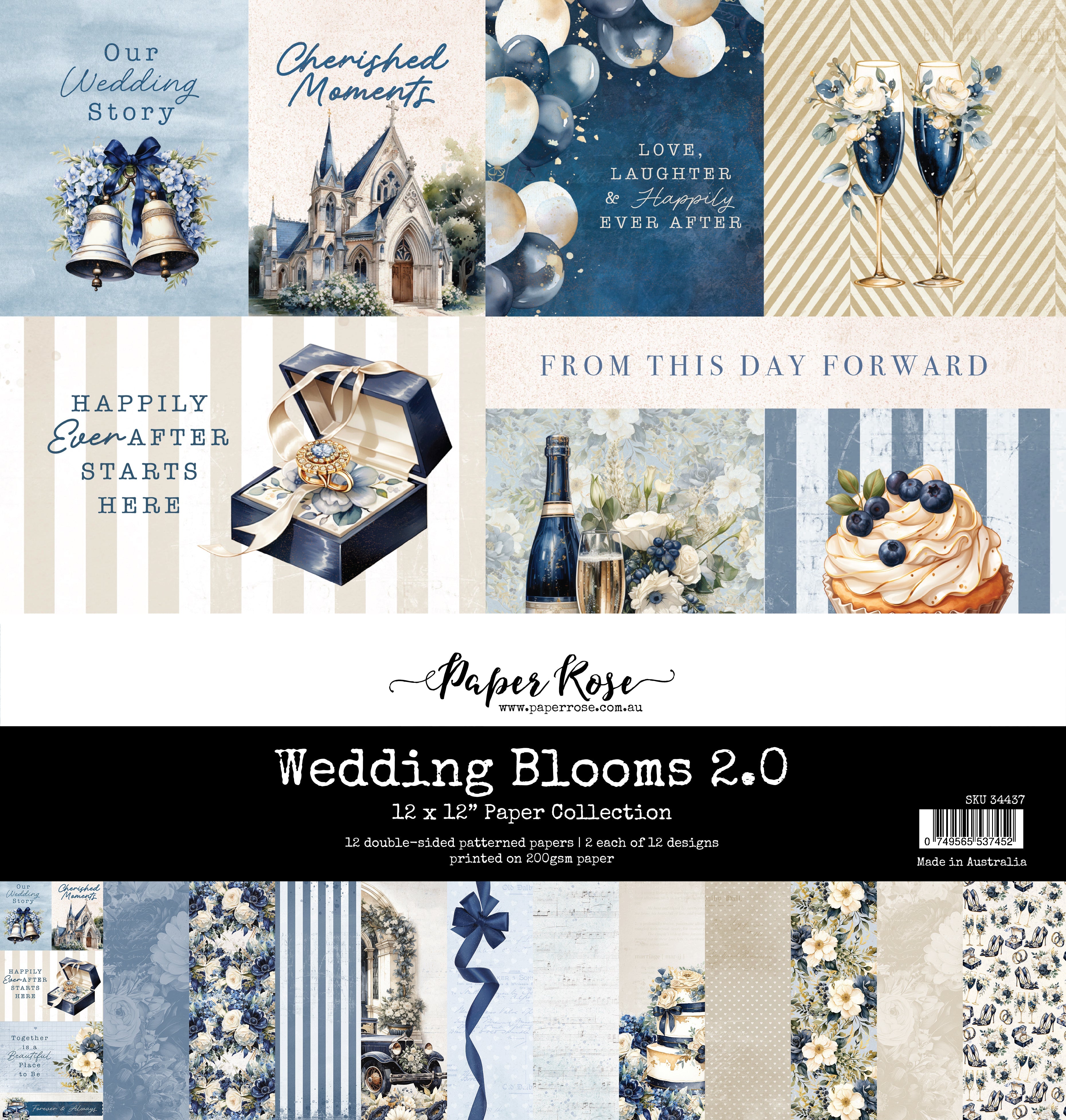 Wedding Blooms 2.0 12x12 Paper Collection 34437