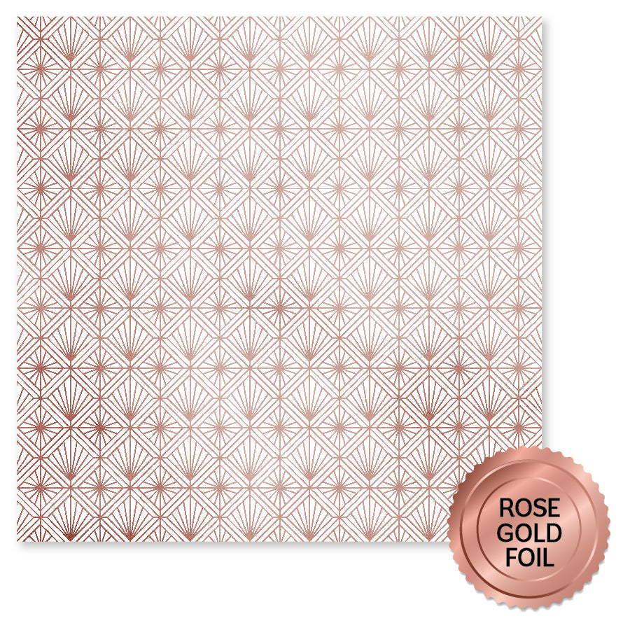 Wedding Joy Foil Rose Gold 12x12 Paper Collection 34557