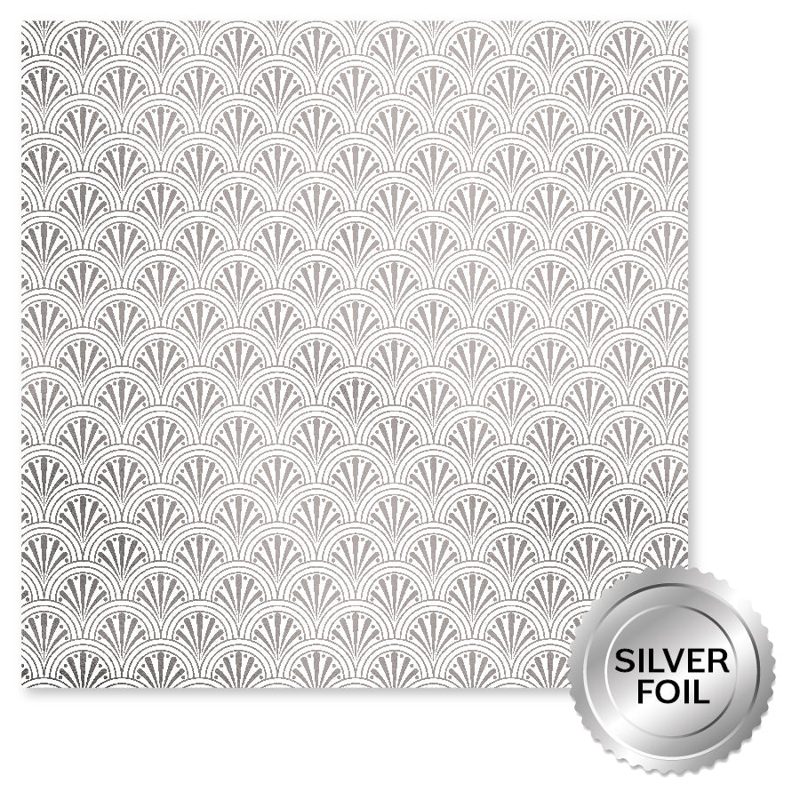 Wedding Joy Foil Silver 12x12 Paper Collection 34533