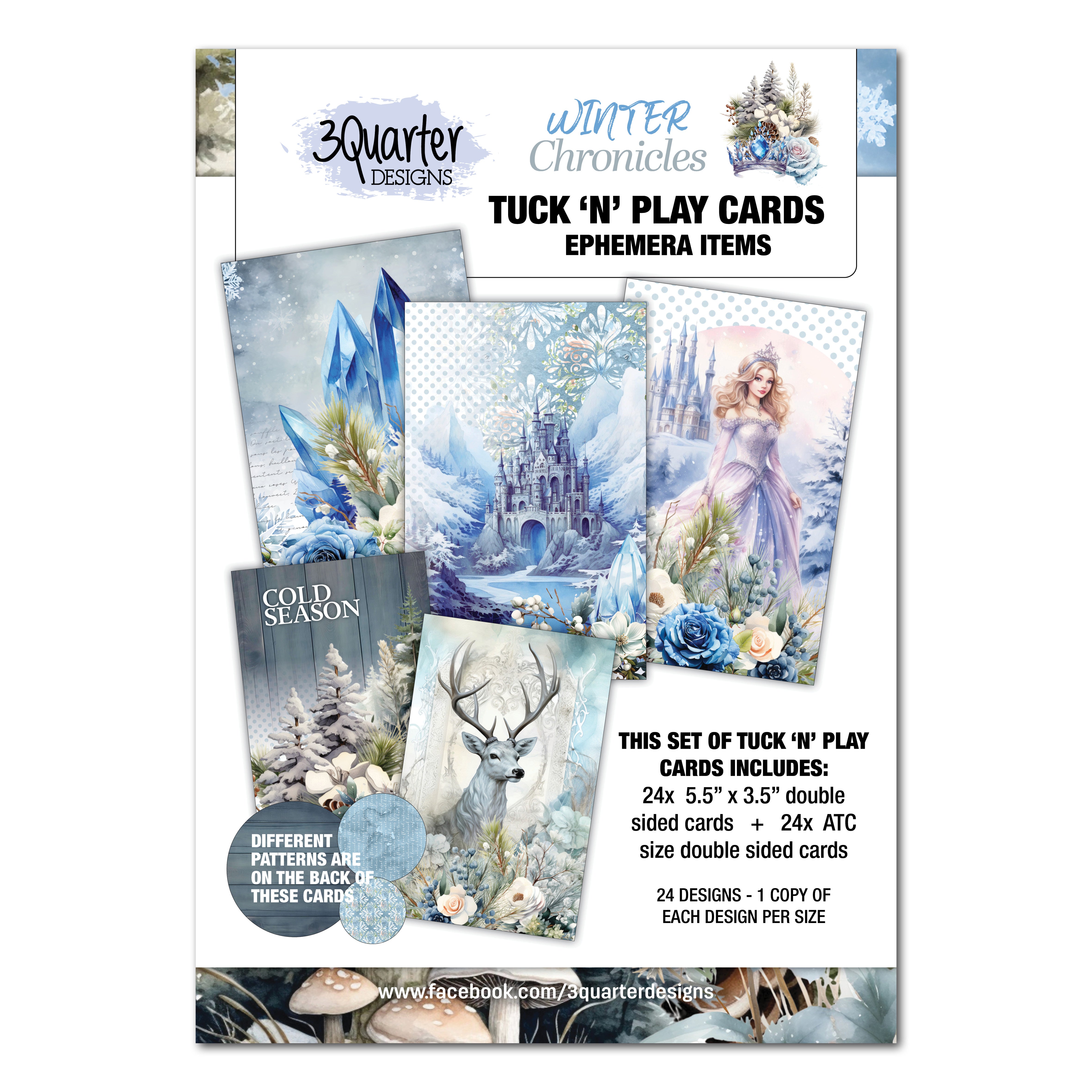 3Quarter Designs Winter Chronicles - Tuck N Play Cards