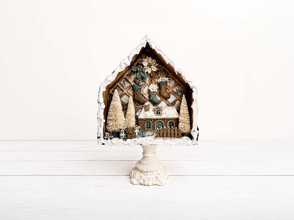 Silicon Mould Designs A5 For Art And Craft - Christmas Cottage