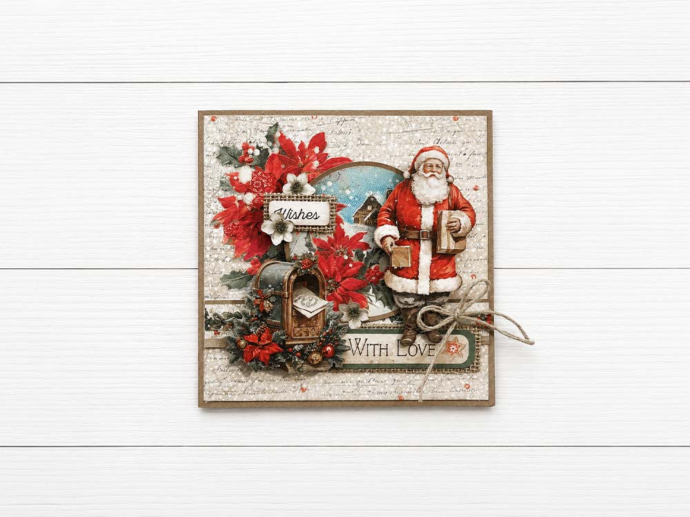 Printed Art Junk Journal: Stickers, Cut-Outs, Backgrounds For Art And Craft - Classic Christmas