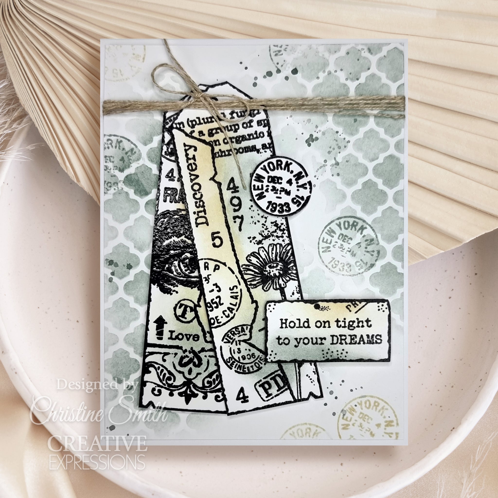 Woodware Clear Singles Tag Collection 6 in x 8 in Stamp