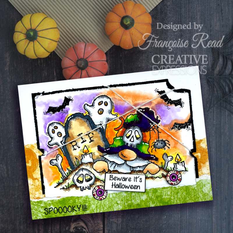 Woodware Francoise Read Halloween 8 in x 8 in Paper Pad