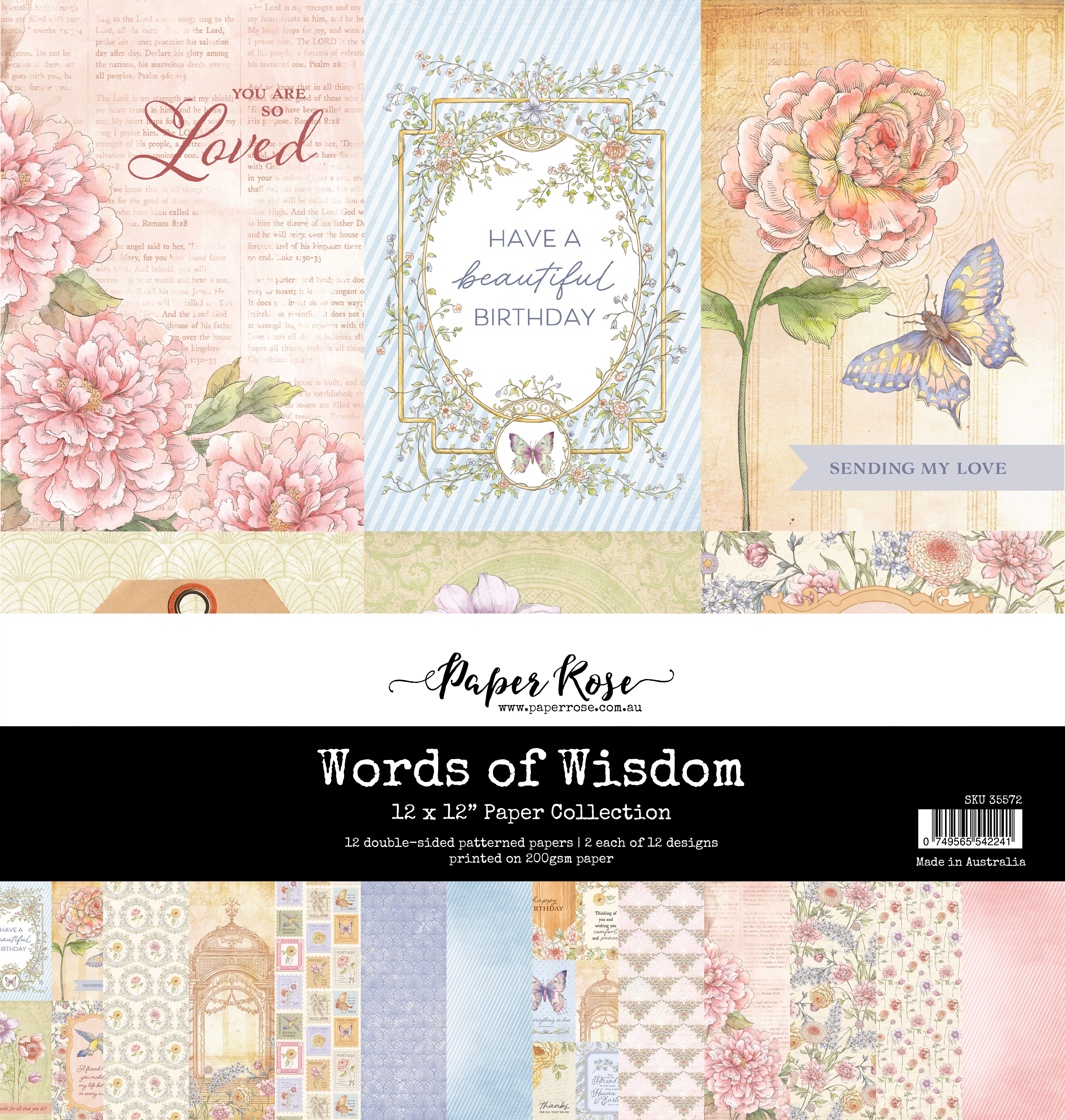 Words of Wisdom 12x12 Paper Collection 35572