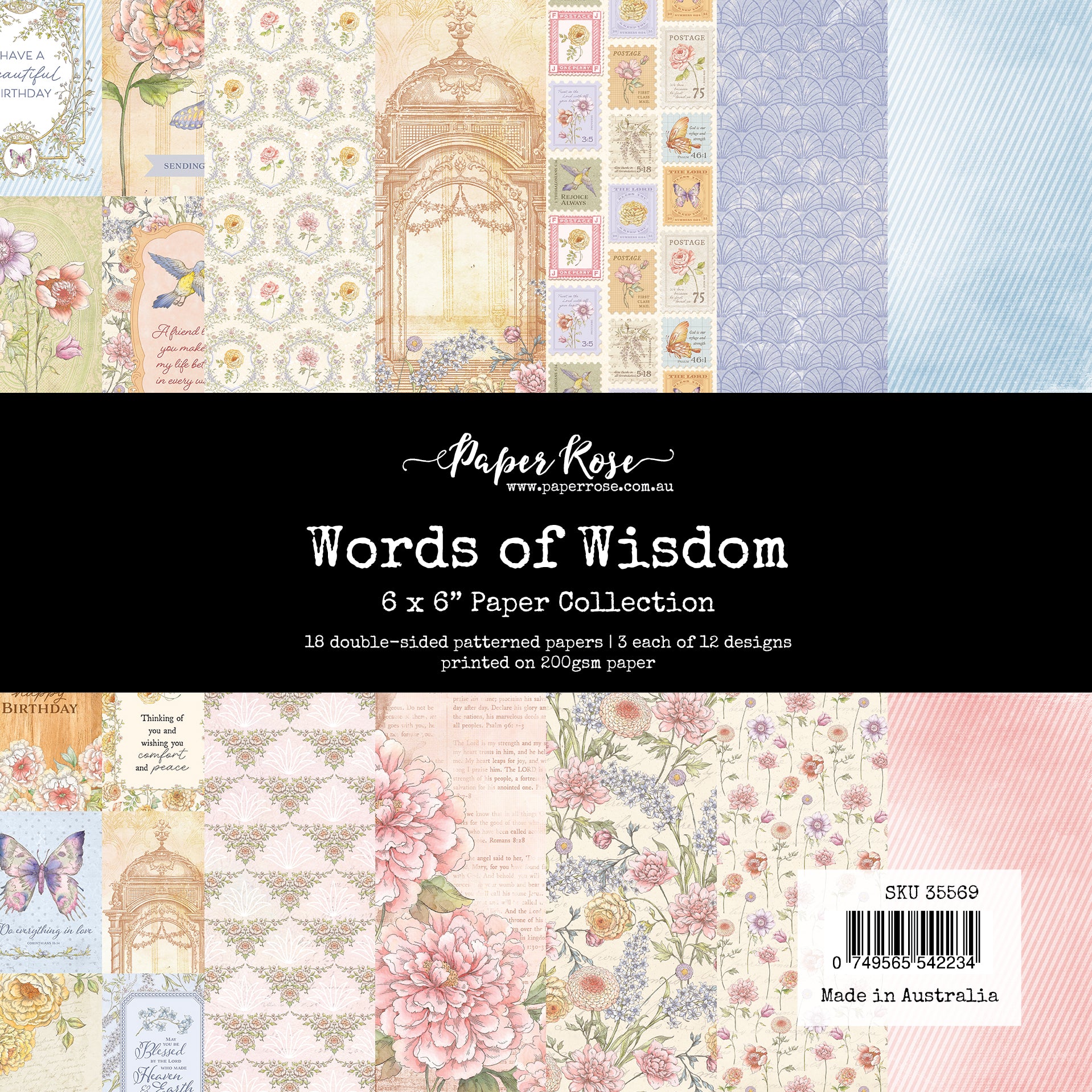 Words of Wisdom 6x6 Paper Collection 35569