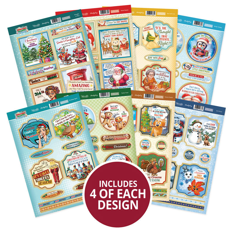 Christmas Crackers Luxury Card Toppers Kit