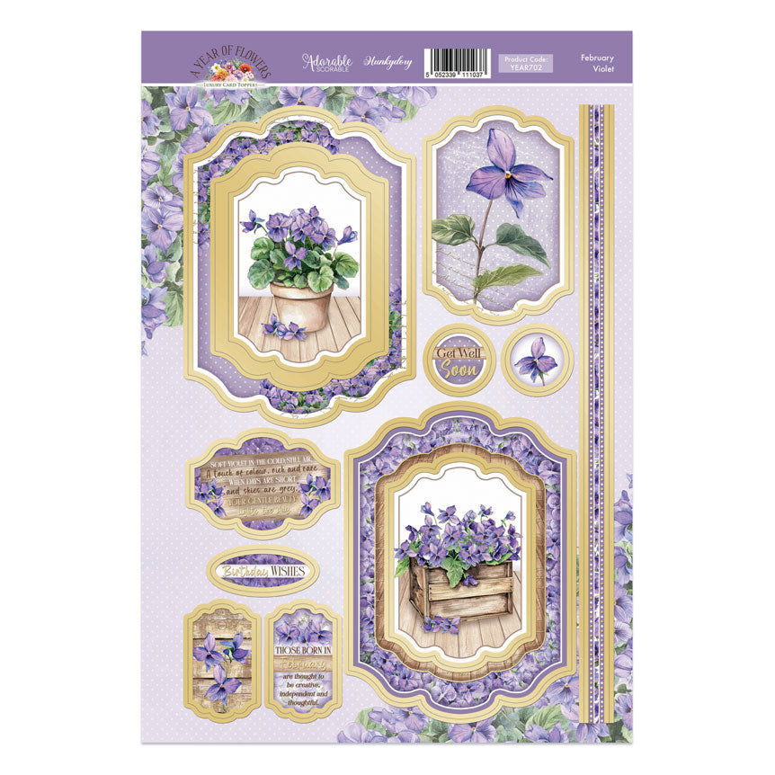 February - Violet Luxury Topper Sheet