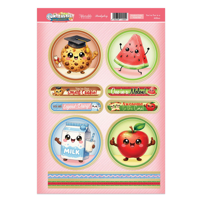 Pun-tastic - Yum-believable Topper Sheet - You're Pun in a Million