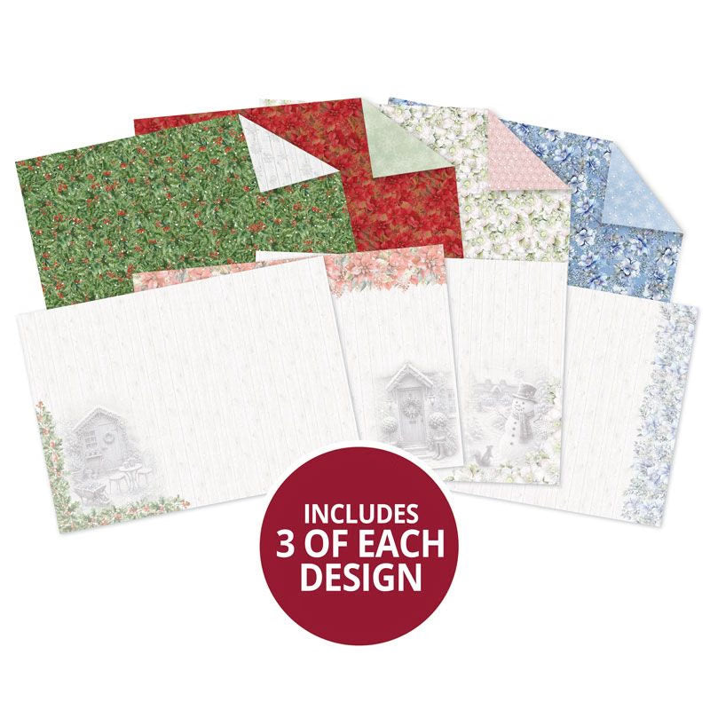 An Artist's Garden at Christmas Luxury Card Inserts & Papers
