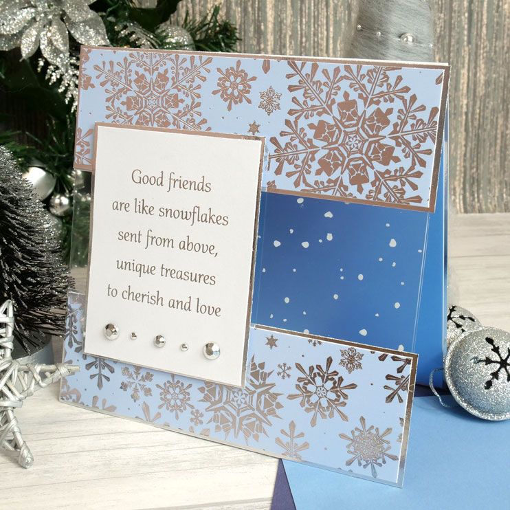 Colour Block Paper Pads - Frosted Christmas