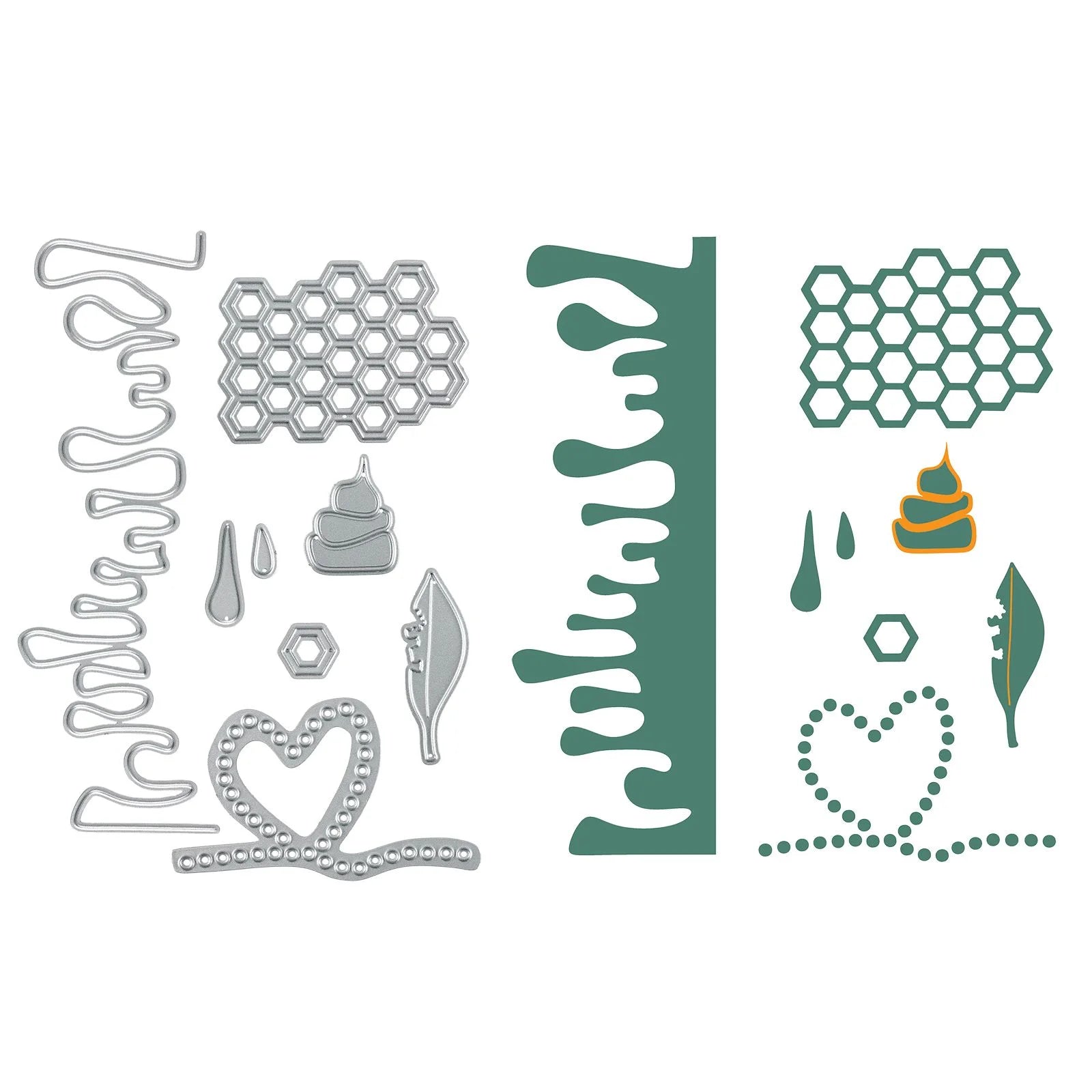 Vaessen Creative • Cutting and Embossing Dies by Carla Creates Zoom 6pcs