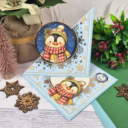Delightful Patchwork Pals at Christmas Decoupage Card Kit